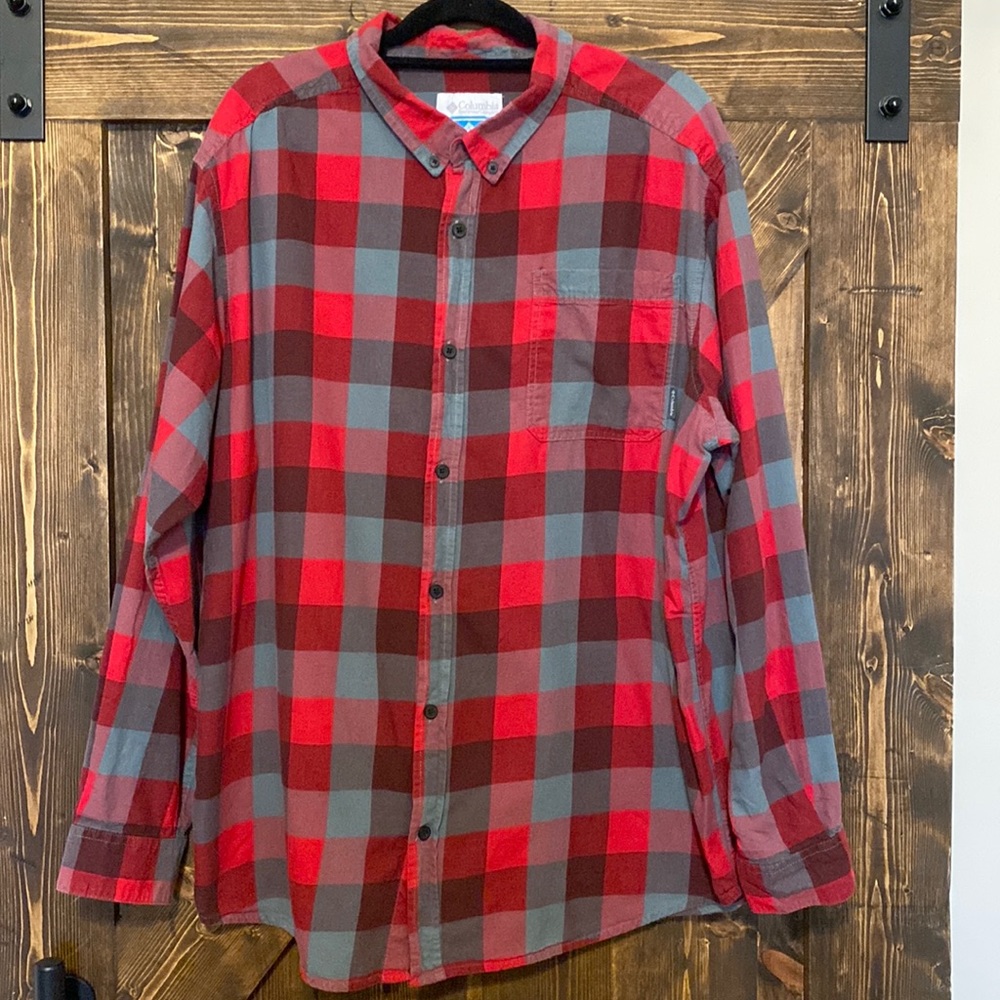 Mens Columbia Button Down-XXL